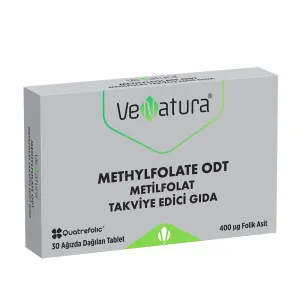 VeNatura Metilfolat ODT Metilfolat Takviye Edici Gıda 30 Ağızda Dağılan Tablet - VeNatura