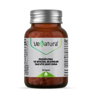 VeNatura Passiflora ve Bitkisel Ekstreler Takviye Edici Gıda 30 Kapsül - VeNatura