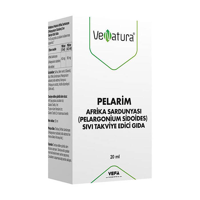 VeNatura Pelarim Afrika Sardunyası Sıvı Takviye Edici Gıda 20 ml - 1
