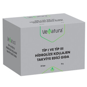 VeNatura Tip I ve Tip III Hidrolize Kollajen Takviye Edici Gıda 30 Saşe - VeNatura