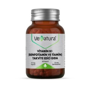 VeNatura Vitamin B1 (Benfotiamin ve Tiamin) 60 Kapsül - VeNatura