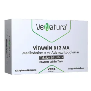 VeNatura Vitamin B12 MA Takviye Edici Gıda 30 Ağızda Dağılan Tablet - VeNatura