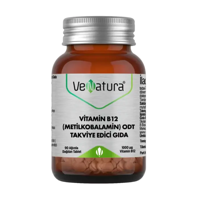 Venatura Vitamin B12 (Metilkobalamin) ODT Takviye Edici Gıda 90 Ağızda Dağılan Tablet - 1