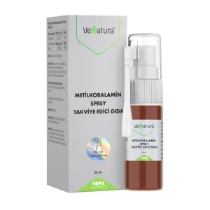 VeNatura Vitamin B12 (Metilkobalamin) Sprey Takviye Edici Gıda 20 ml - VeNatura