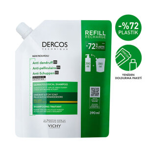 Vichy Dercos Anti-Dandruff Kuru Saçlar İçin Kepek Karşıtı Bakım Şampuanı Refill 390 ml - 2