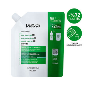 Vichy Dercos Anti-Dandruff Normal ve Yağlı Saçlar İçin Kepek Karşıtı Bakım Şampuanı Refill 390 ml - 2