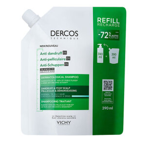 Vichy Dercos Anti-Dandruff Normal ve Yağlı Saçlar İçin Kepek Karşıtı Bakım Şampuanı Refill 390 ml - Vichy