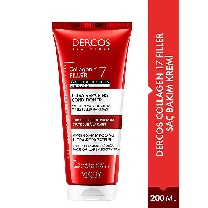 Vichy Dercos Collagen 17 Filler Saç Bakım Kremi 200 ml - 2