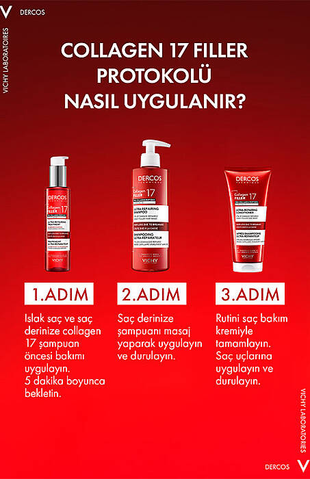 Vichy Dercos Collagen 17 Filler Saç Bakım Kremi 200 ml - 4