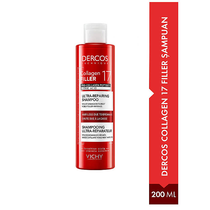 Vichy Dercos Collagen 17 Filler Şampuan 200 ml - 2