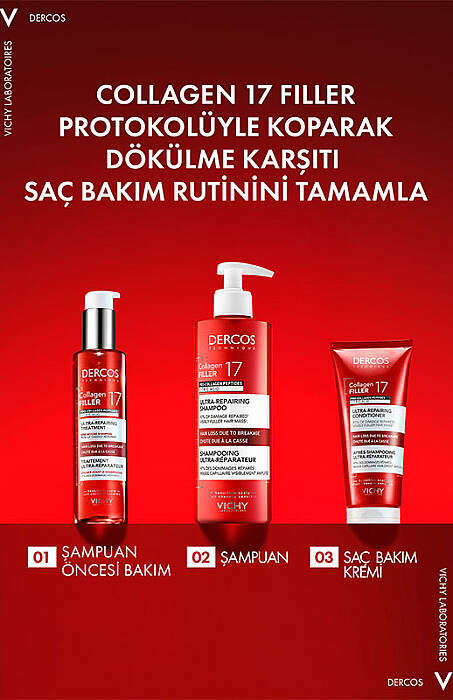 Vichy Dercos Collagen 17 Filler Şampuan Öncesi Bakım 150 ml - 4