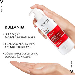Vichy Dercos Energisant Dökülme Karşıtı Bakım Şampuanı 400 ml + Refill 390 ml - 3
