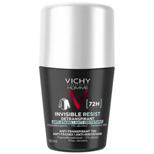 Vichy Homme Invisible Resist Erkekler İçin Beyaz İz Karşıtı Roll-On Deodorant 50 ml - Vichy