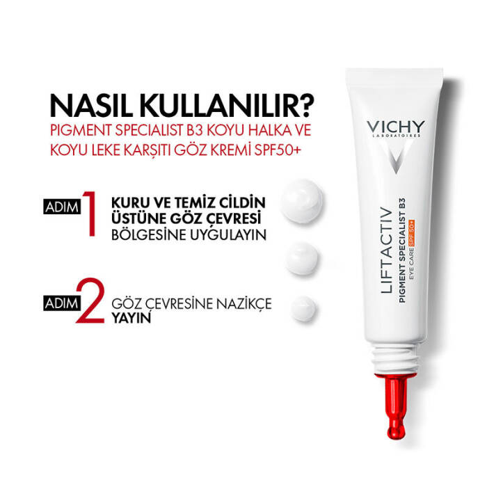 Vichy Liftactiv Pigment Specialist B3 SPF50+ Göz Bakım Kremi 15 ml - 2