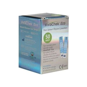 Vivachek Eco Strip Kan Şekeri Ölçüm Çubuğu 50'li - Vivachek