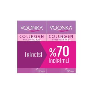 Voonka Collagen Hyaluronic Acid 32 Tablet 2'li Paket - Voonka
