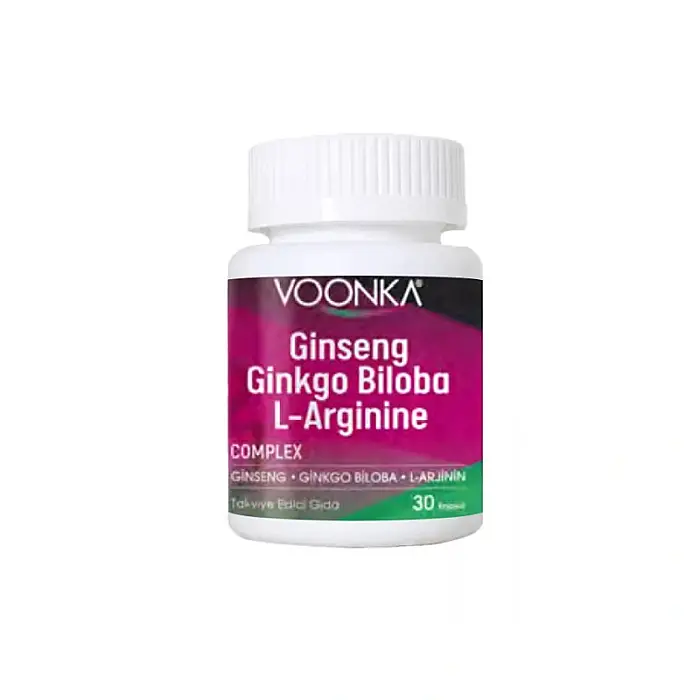 Voonka Ginseng Ginkgo Biloba L-Arginine Complex 30 Kapsül - 1