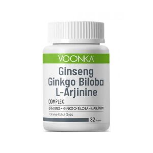 Voonka Ginseng Ginkgo Biloba L-Arginine Complex 32 Kapsül - Voonka