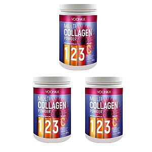 Voonka Multi Collagen Powder 300 gr x3 Adet - Voonka