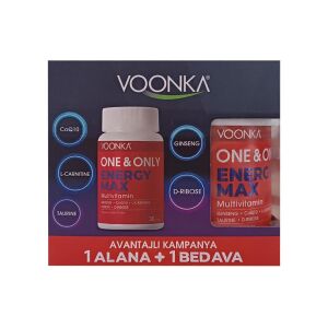 Voonka One & Only Energy Max 30 Tablet - 1 Alana + 1 Bedava - Voonka