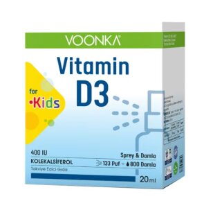 Voonka Vitamin D3 400 IU Kids Sprey 20 ml - Voonka