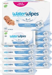 WaterWipes Yeni Doğan & Bebekler için Islak Mendil 60 Adet x 12'li - WaterWipes
