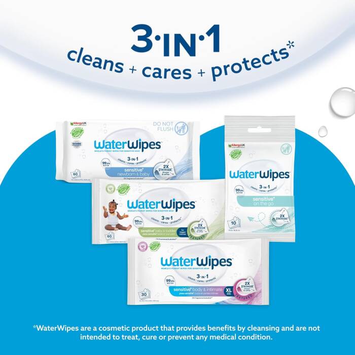 WaterWipes Yeni Doğan & Bebekler için Islak Mendil 60 Adet x 12'li - 5