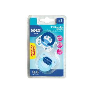 Wee Baby 2’li Damaklı Emzik No: 1 - Karma Renk - Wee Baby