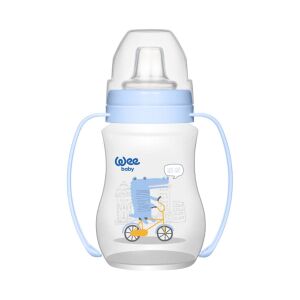 Wee Baby Akıtmaz Kulplu PP Alıştırma Bardağı 250 ml 6+ Ay Mavi - Wee Baby