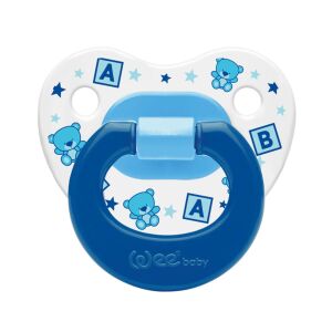 Wee Baby Desenli Damaklı Emzik 0-6 Ay No: 1 Mavi - Wee Baby