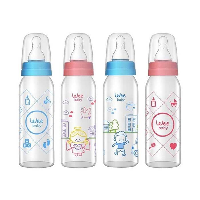 Wee Baby Klasik Cam Biberon 250 ml - Karma Renk - 1