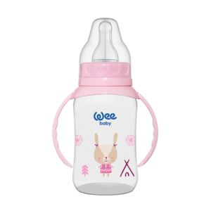 Wee Baby Klasik Kulplu PP Biberon 150 ml 6-18 Ay Pembe - Wee Baby