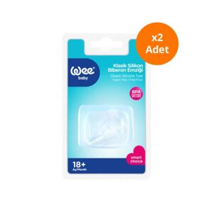 Wee Baby Klasik Silikon Biberon Emziği Yoğun Akış No:3 (18+ Ay) x2 Adet - Wee Baby