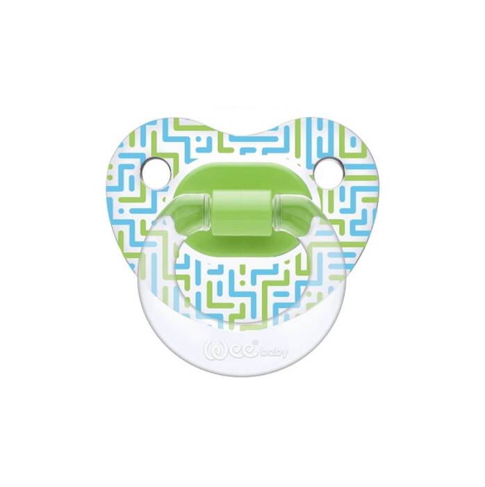 Wee Baby Şeffaf Desenli Damaklı Emzik No: 3 - Karma Renk - 2