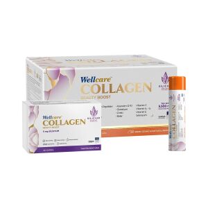 Wellcare Collagen Beauty Plus 5500 mg Frenk Üzümü & Portakal Likit 30 Tüp x 40 ml - Wellcare