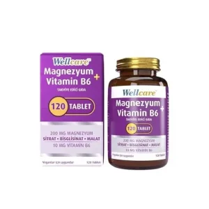 Wellcare Magnezyum + Vitamin B6 120 Tablet - Wellcare