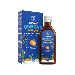 Wellcare Omega 3 Doğal Mandalina Aromalı Balık Yağı 150 ml - Wellcare