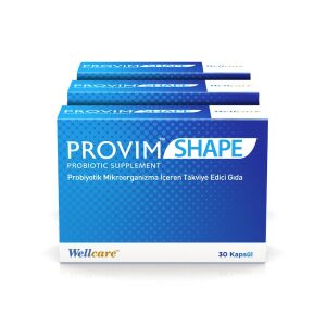 Wellcare Provim Shape Probiyotik Takviye Edici Gıda 30 Kapsül - 3 Al 2 Öde - Wellcare