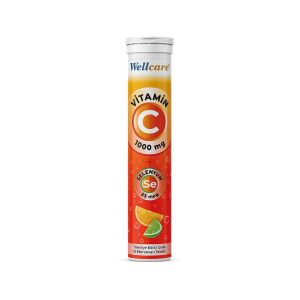 Wellcare Vitamin C 1000 mg + Selenyum 55 mcg 15 Efervesan Tablet - Wellcare