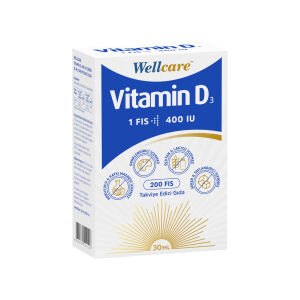 Wellcare Vitamin D3 400 IU 30 ml - Wellcare