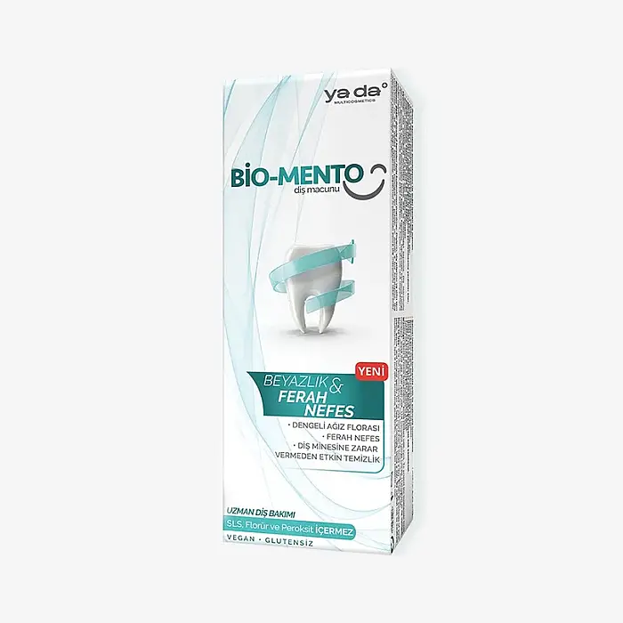 ya da Multicosmetics Bio-Mento Beyazlık ve Ferah Nefes Diş Macunu 75 ml - 2