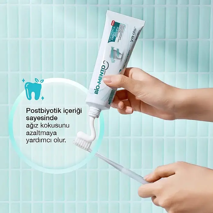 ya da Multicosmetics Bio-Mento Beyazlık ve Ferah Nefes Diş Macunu 75 ml - 5