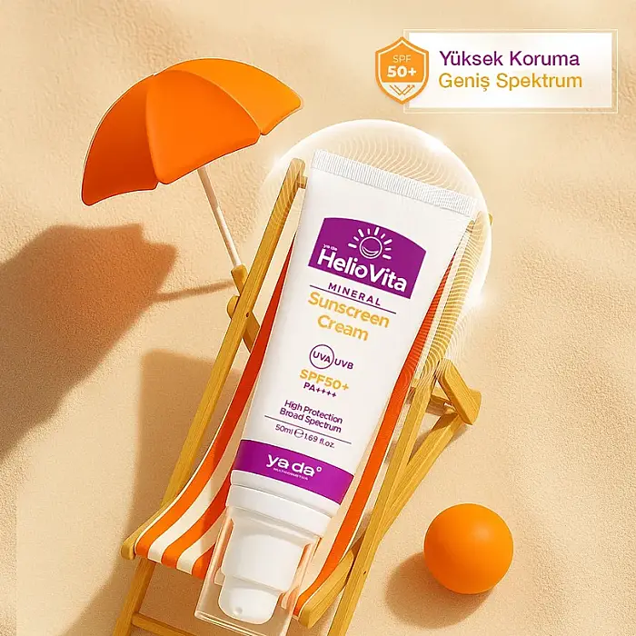 ya da Multicosmetics HelioVita %100 Mineral Güneşten Koruyucu Krem 50 ml - 5