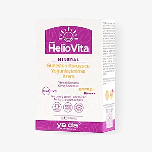 ya da Multicosmetics HelioVita %100 Mineral Güneşten Koruyucu Yoğunlaştırılmış Krem 15 g - 2