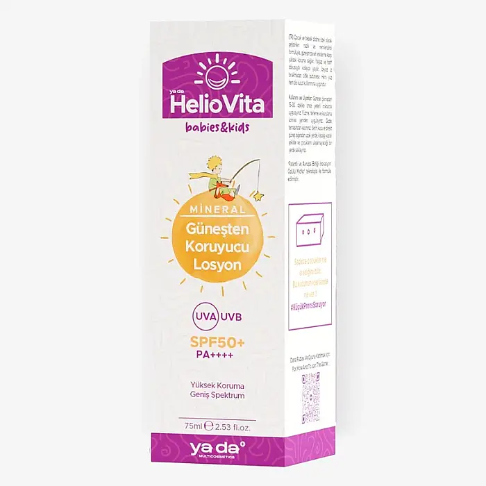 ya da Multicosmetics HelioVita Bebek ve Çocuk HelioVita %100 Mineral Güneşten Koruyucu Losyon 75 ml - 2
