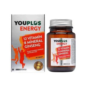 Youplus Energy Vitamin ve Mineral Kompleksi 30 Tablet - Youplus