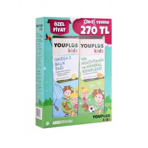 Youplus Kids Omega 3 Balık Yağı 150 ml + Kids VM 150 ml - Youplus