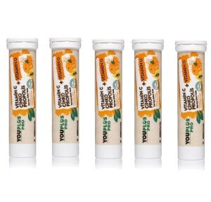 Youplus Pro Vitamin C Çinko Propolis Takviye Edici Gıda 15 Efervesan Tablet x 5 Adet - Youplus
