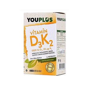 Youplus Vitamin D3 K2 Damla 20 ml - Youplus