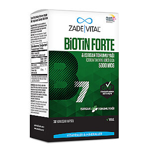 Zade Vital Biotin Forte 5000 mcg 30 Yumuşak Kapsül - Zade Vital